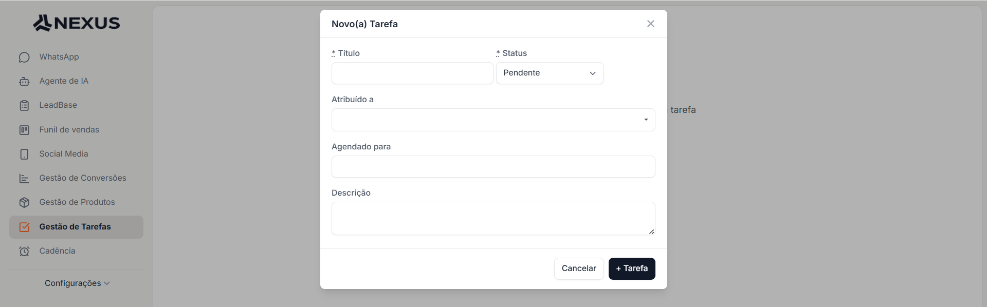 Painel de Tarefas